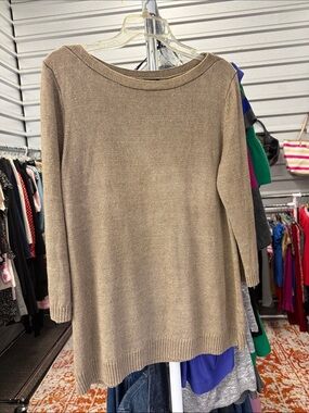Talbots Taupe Crewneck Sweater